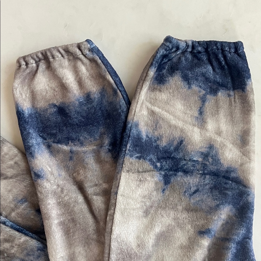 Natural Life Open Foot Onesie XS Blue & Gray Tie Dye Zip Up - Picture 11 of 11